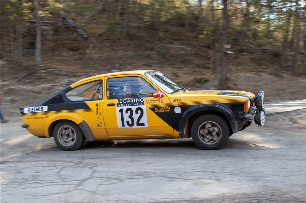 Per Vilslev og Erik Andersen i Opel Kadett GT/E fra 1978.
(Foto: Torben Weber Andersen)